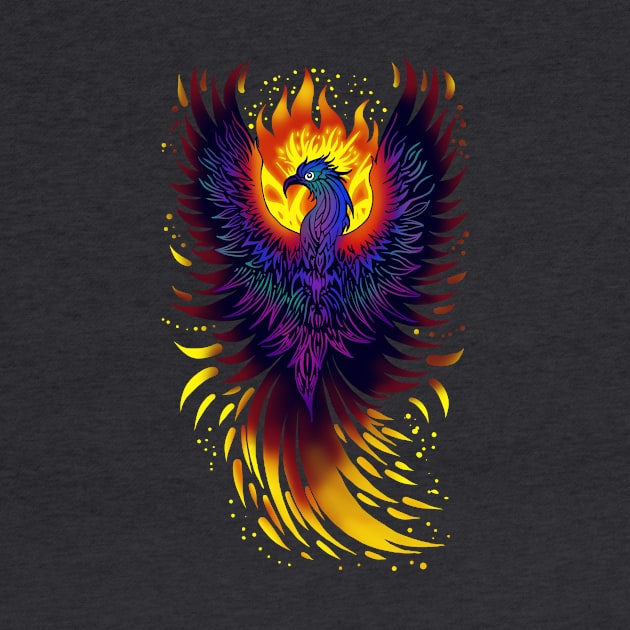 Rainbow Phoenix by Velvet